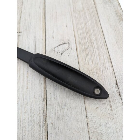Slotted Black Nylon Spatula Flipper 11 3/4" - Picture 2 of 6